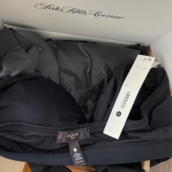 Aqua Swim Twisted Halter Bikini Top New With Tags size XL - Picture 7 of 7